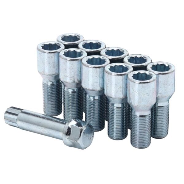 JR Screws B1415H33S M14x1.5x33 Tuner Hex 20mm Conycal 60° 10 pcs + Key