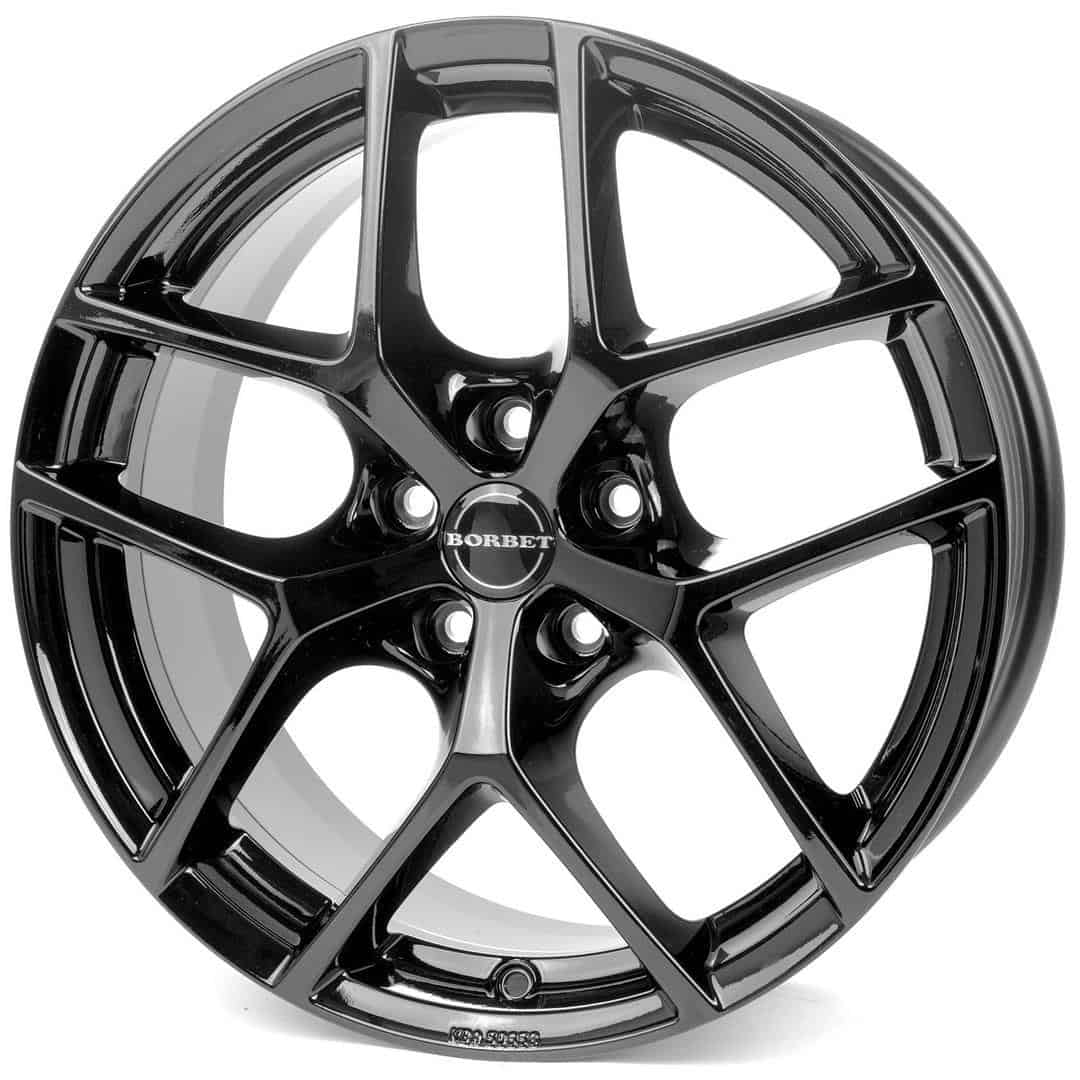 Borbet Y black glossy 7x17 5x100 ET40 CB57,1